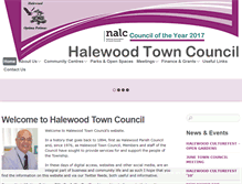 Tablet Screenshot of halewoodtowncouncil.gov.uk